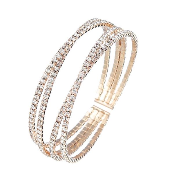 YFJEWE Fashion Crystal Imitation rhinestone Bracelet for Women 4 Row cross Crystal Bracelet Gold Silver color Gift B279
YFJEWE Fashion Crystal Imitation rhinestone Bracelet for Women 4 Row cross Crystal Bracelet Gold Silver color Gift B279