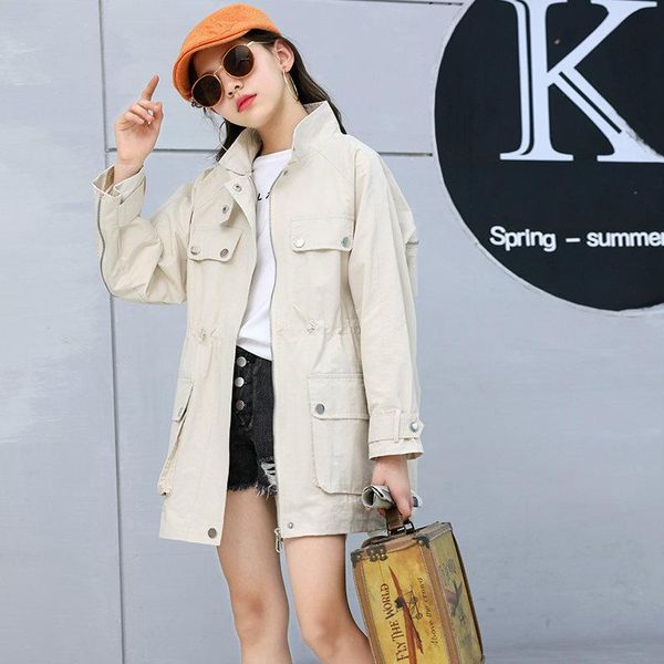 big girls trench coats big pockets jacket for girls clothing solid kids windbreaker 2020 new spring autumn teens outerwear, Blue;gray
big girls trench coats big pockets jacket for girls clothing solid kids windbreaker 2020 new spring autumn teens outerwear, Blue;gray