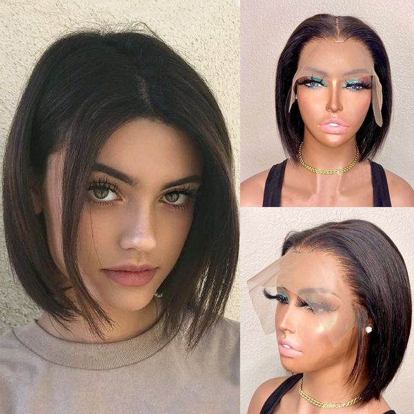 360 lace human hair short straight wig for black women 150% density brazilian remy hair pre plucked bleached knots
360 lace human hair short straight wig for black women 150% density brazilian remy hair pre plucked bleached knots