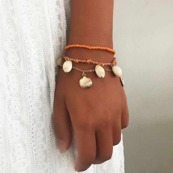 link, chain natural shells bracelet for women girls hawaii adjustable beach cowrie seashell beads summer, Black
link, chain natural shells bracelet for women girls hawaii adjustable beach cowrie seashell beads summer, Black