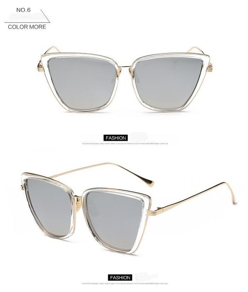 2018 womens fashion cat eye sunglasses women retro sun glasses ladies vintage glasses or feminino d, White;black
2018 womens fashion cat eye sunglasses women retro sun glasses ladies vintage glasses or feminino d, White;black