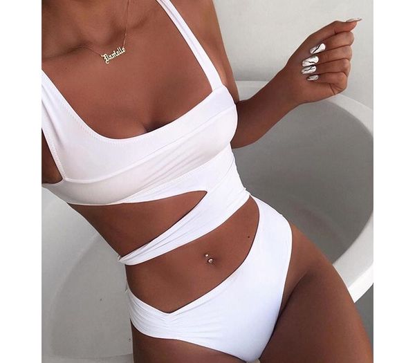 2020 new white one piece swimsuit women cut out swimwear push up monokini bathing suits beach wear swimming suit for women, White;black
2020 new white one piece swimsuit women cut out swimwear push up monokini bathing suits beach wear swimming suit for women, White;black