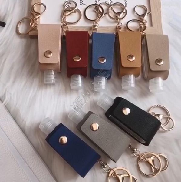 portable 30ml hand sanitizer bottle with pu leather case holder cover bag set key chain perfume bottle keychain travel bottles pendant d9202, Blue
portable 30ml hand sanitizer bottle with pu leather case holder cover bag set key chain perfume bottle keychain travel bottles pendant d9202, Blue