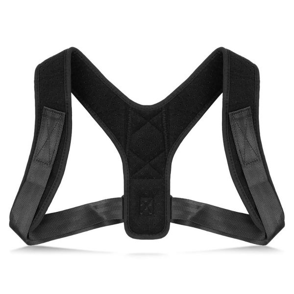 adjustable shoulder posture corrector upper back posture fixer clavicle brace support belt men women, White;black
adjustable shoulder posture corrector upper back posture fixer clavicle brace support belt men women, White;black