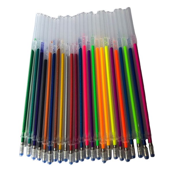 24 Color Gel Pen Refills 0.5mm Gel Ink Refills For Gel Pens For Children Adult