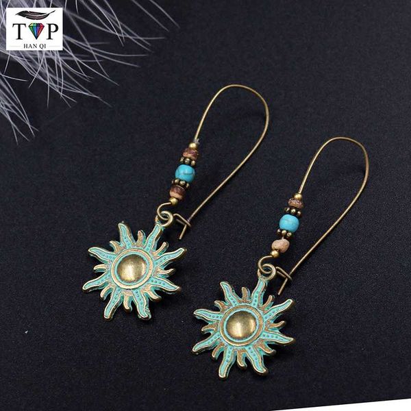 bronze sun drop earrings for women danglers bohemian vintage charm earrings fashion retro party accessories, Silver
bronze sun drop earrings for women danglers bohemian vintage charm earrings fashion retro party accessories, Silver