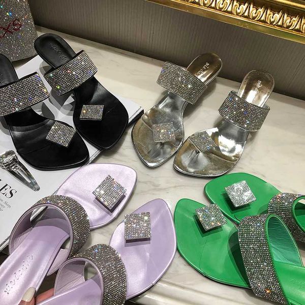 rhinestone women slippers clip toe crystal ladies fashion slides slip on party sandals slides party thin mid heels slippers, Black
rhinestone women slippers clip toe crystal ladies fashion slides slip on party sandals slides party thin mid heels slippers, Black