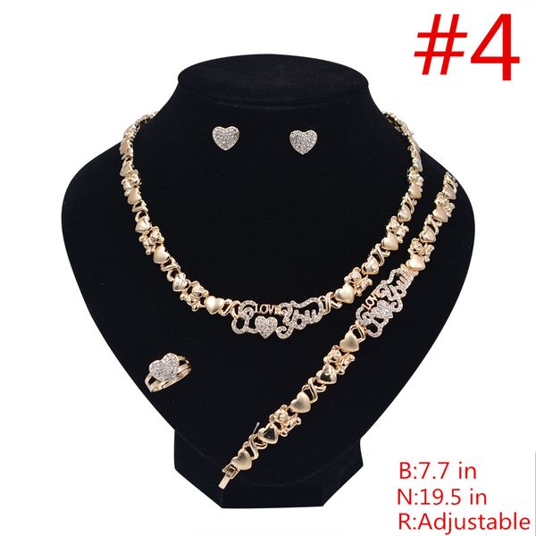 4 sets/box wholesales african jewelry sets for women necklace earrings 14k gold jewelry sets for women wholesale jewelry necklaces jewlrey, Black
4 sets/box wholesales african jewelry sets for women necklace earrings 14k gold jewelry sets for women wholesale jewelry necklaces jewlrey, Black
