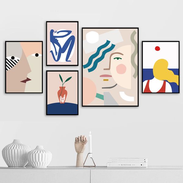 abstract creative girl face lover plant wall art canvas painting nordic posters and prints wall pictures for living room decor
abstract creative girl face lover plant wall art canvas painting nordic posters and prints wall pictures for living room decor