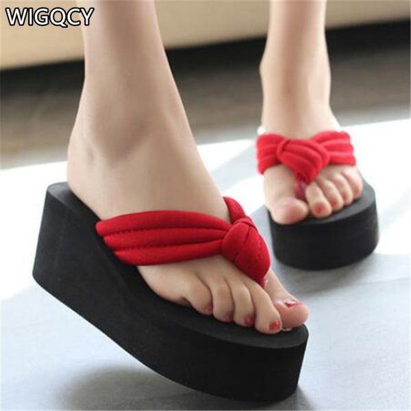 wigqcy 2020 new summer korean casual sandals fashion non-slip wedges muffins with thick bottom beach comfort flip-flops a106, Black
wigqcy 2020 new summer korean casual sandals fashion non-slip wedges muffins with thick bottom beach comfort flip-flops a106, Black