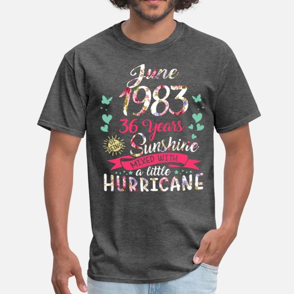 june 1983 36 years of being sunshine mix hurricane t shirt men print 100% cotton euro size s-3xl unique casual spring autumn pictures shirt, White;black
june 1983 36 years of being sunshine mix hurricane t shirt men print 100% cotton euro size s-3xl unique casual spring autumn pictures shirt, White;black