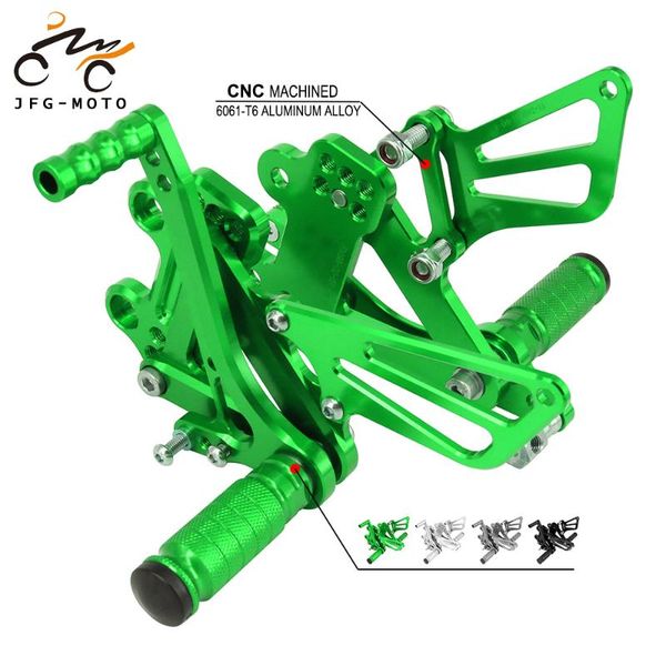 motorcycle cnc adjustable footpegs foot pegs pedal rest footrset for ninja zx6r zx9r 1998-2002 zzr600 1998-2003
motorcycle cnc adjustable footpegs foot pegs pedal rest footrset for ninja zx6r zx9r 1998-2002 zzr600 1998-2003
