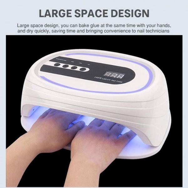 nail dryers uv led lamp dryer 108w gel curing light painless / dual source polish lamps
nail dryers uv led lamp dryer 108w gel curing light painless / dual source polish lamps