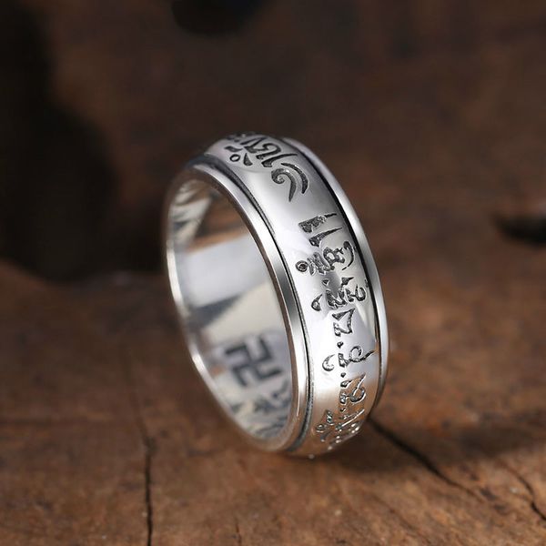 925 silver buddha ring jewelry men women letter rotatable ethnic heart sutra mantra statement ring
925 silver buddha ring jewelry men women letter rotatable ethnic heart sutra mantra statement ring