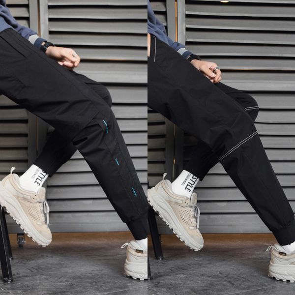 men korean stylish pantstrousers casual pants summer casual trousers 2020 new sports loose tooling bundles foot ankle-length pants men, Blue
men korean stylish pantstrousers casual pants summer casual trousers 2020 new sports loose tooling bundles foot ankle-length pants men, Blue