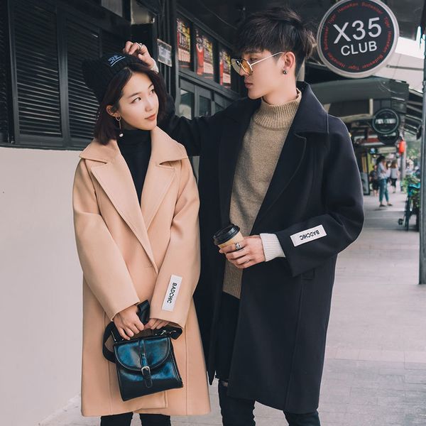 2020 winter new korean version of the trend plus cotton patch material labelingloose couple in the longsectioncasual woolen coat, Black
2020 winter new korean version of the trend plus cotton patch material labelingloose couple in the longsectioncasual woolen coat, Black