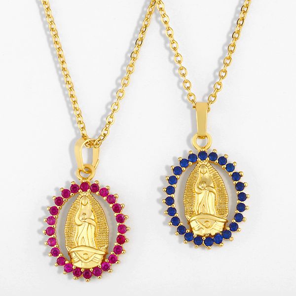 pendant necklaces flola cz pave holy virgin mary for women necklace stone christian religious jewelry virgen de guadalupe nker19, Silver
pendant necklaces flola cz pave holy virgin mary for women necklace stone christian religious jewelry virgen de guadalupe nker19, Silver