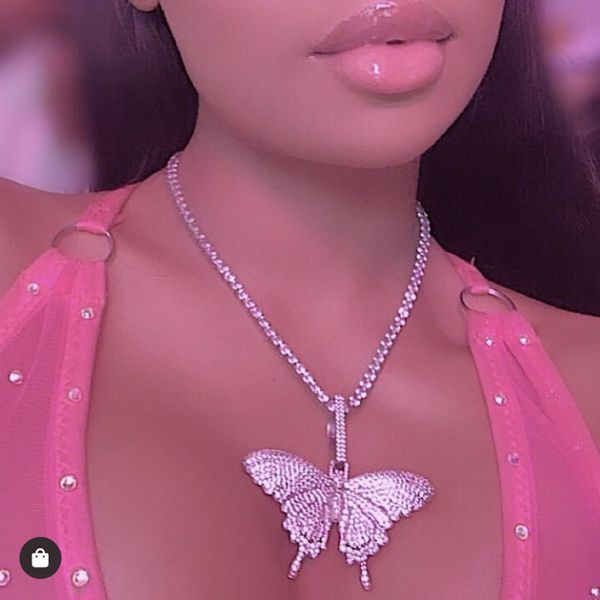 chokers statment big butterfly charms pendant necklace rhinestone chain for women bling tennis collar choker jewelry 2021, Golden;silver
chokers statment big butterfly charms pendant necklace rhinestone chain for women bling tennis collar choker jewelry 2021, Golden;silver
