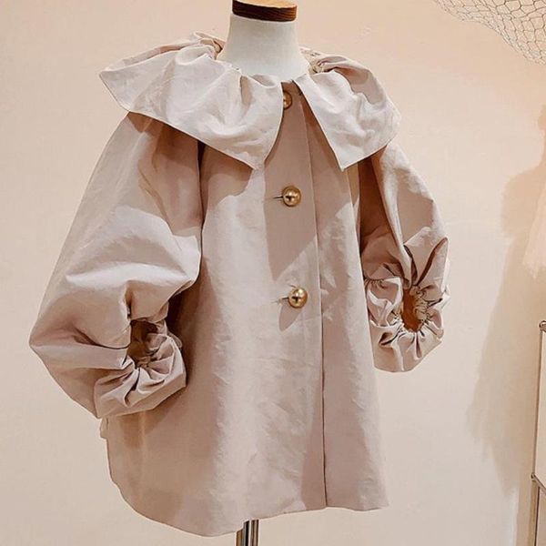 baby girls ruffle collar auutmn fashion puff sleeve coat trench casual jacket coat, Blue;gray
baby girls ruffle collar auutmn fashion puff sleeve coat trench casual jacket coat, Blue;gray