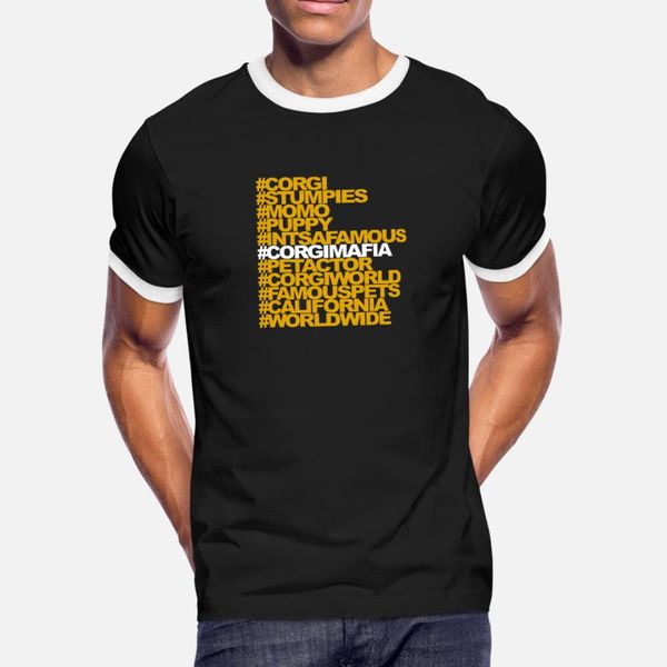 corgi mafia the hashtag t shirt men personalized tee shirt s-xxxl clothes fitness new fashion summer style formal shirt
corgi mafia the hashtag t shirt men personalized tee shirt s-xxxl clothes fitness new fashion summer style formal shirt