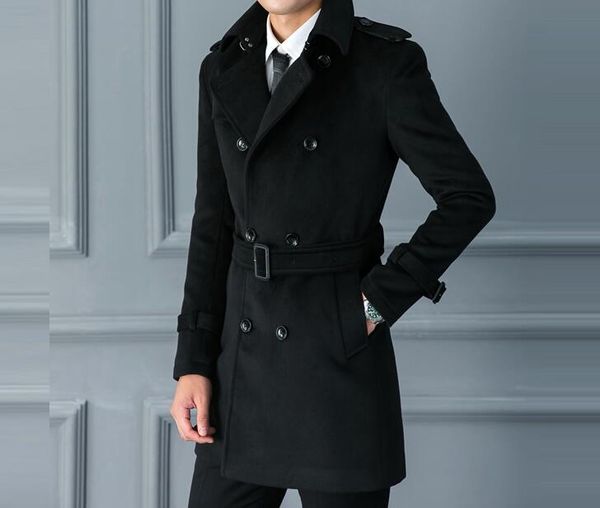 s--5xl 2020 spring/autumn men's new fashion in the long double breasted casual coat solid color slim windbreaker, Black
s--5xl 2020 spring/autumn men's new fashion in the long double breasted casual coat solid color slim windbreaker, Black