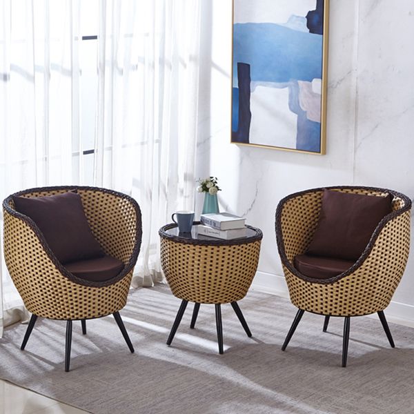 Outdoor table, chair and courtyard leisure combination balcony rattan chair three-piece rattan wrought iron outdoor small open-air coffee ta
Outdoor table, chair and courtyard leisure combination balcony rattan chair three-piece rattan wrought iron outdoor small open-air coffee ta