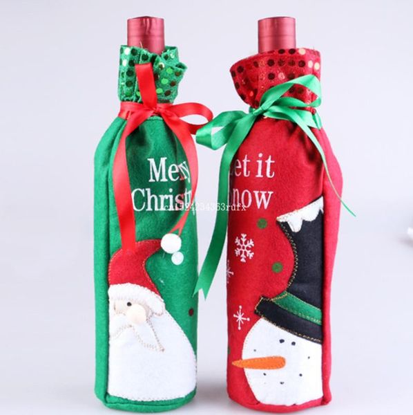 200pcs christmas wine bottle bags decor santa claus snowman deer bottle cover clothes kitchen christmas decoration
200pcs christmas wine bottle bags decor santa claus snowman deer bottle cover clothes kitchen christmas decoration