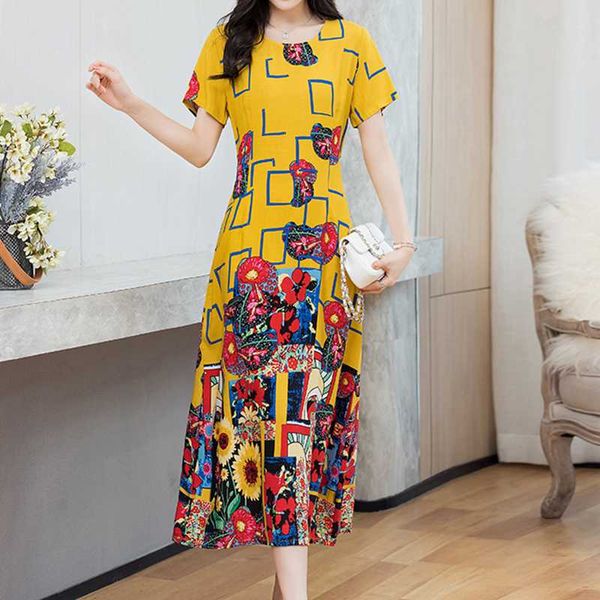 women floral print mid calf long dress plus size short sleeve o neck pleated female casual retro midi dresses vestidos mujer, Black;gray
women floral print mid calf long dress plus size short sleeve o neck pleated female casual retro midi dresses vestidos mujer, Black;gray