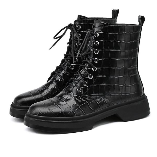 chaussure femme 2021ankle boots for women genuine leather round toe stone patterns new winter shoes femlae ankle botas mujer, Black
chaussure femme 2021ankle boots for women genuine leather round toe stone patterns new winter shoes femlae ankle botas mujer, Black