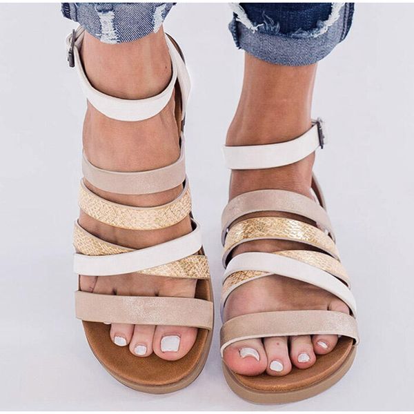 women's sandals gladiator sandal woman summer shoes buckle strap pu leather casual female sandalias fashion beach footwear 2020, Black
women's sandals gladiator sandal woman summer shoes buckle strap pu leather casual female sandalias fashion beach footwear 2020, Black
