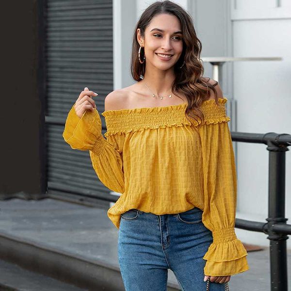 foridol off shoulder elegant blouse women long sleeve autumn winter solid casual loose blouse shirts 2020 ruffle female, White
foridol off shoulder elegant blouse women long sleeve autumn winter solid casual loose blouse shirts 2020 ruffle female, White