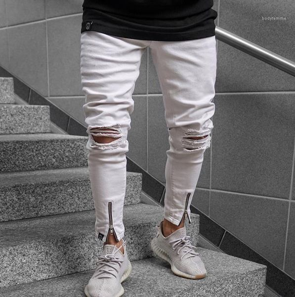 designer clothes white ripped jeans fashion zipper casual pencil pants skinny mid waist jeans mens 2020 luxury, Blue
designer clothes white ripped jeans fashion zipper casual pencil pants skinny mid waist jeans mens 2020 luxury, Blue