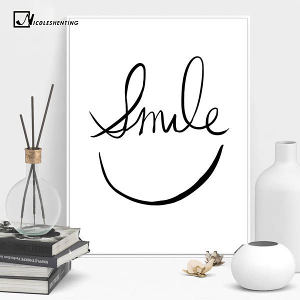 smile face minimalist art canvas poster painting abstract motivational black white picture for modern home office room decor 048
smile face minimalist art canvas poster painting abstract motivational black white picture for modern home office room decor 048