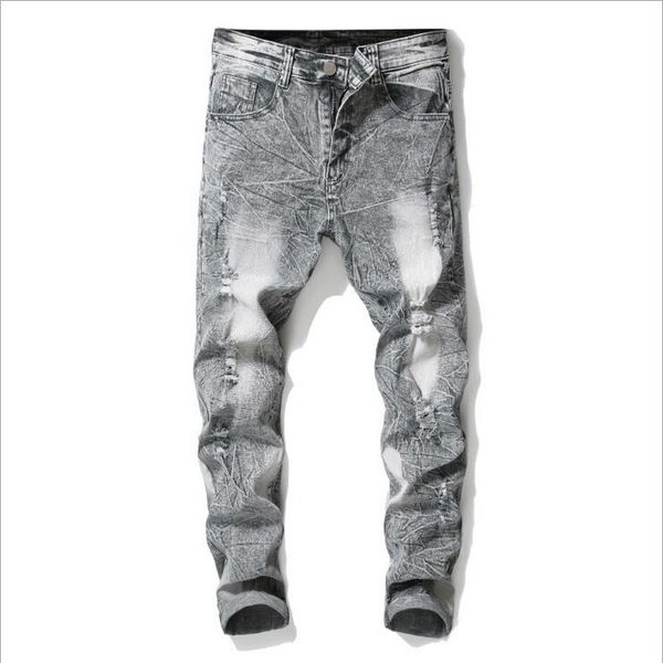 retro mens jeans washed slim skinny biker classic casual denim male red gray trousers pencils denim pants, Blue
retro mens jeans washed slim skinny biker classic casual denim male red gray trousers pencils denim pants, Blue