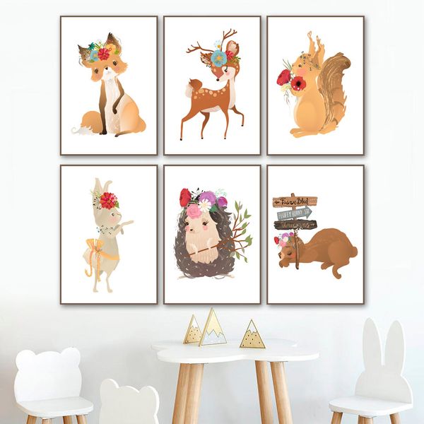 fox deer rabbit bear squirrel hedgehog nursery wall art canvas painting nordic posters and prints wall pictures kids room decor
fox deer rabbit bear squirrel hedgehog nursery wall art canvas painting nordic posters and prints wall pictures kids room decor