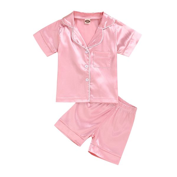 2020 children's home wear silk pajamas children's solid color cotton short-sleeved pajamas solid color new arrivals, Blue;red
2020 children's home wear silk pajamas children's solid color cotton short-sleeved pajamas solid color new arrivals, Blue;red