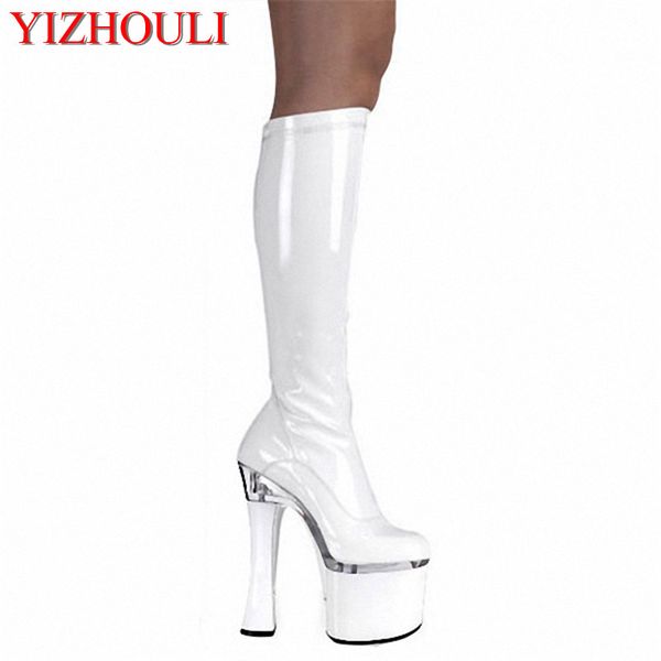 bold 18 cm high heels and runway looks high boots steel tube dance shoes boots taking pictures winter, Black
bold 18 cm high heels and runway looks high boots steel tube dance shoes boots taking pictures winter, Black
