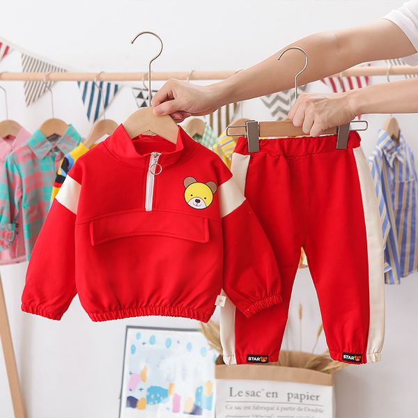 2pcs baby boy clothing set brand autumn kids clothes sets little bear cartoon jacket+pants suit newborn sport suits, White
2pcs baby boy clothing set brand autumn kids clothes sets little bear cartoon jacket+pants suit newborn sport suits, White