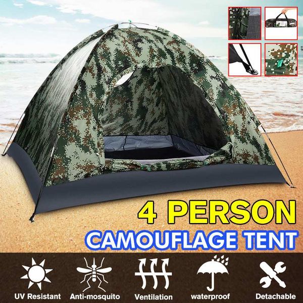 outdoor travel camping camouflage waterproof tent shelter with arched door 200*200*130cm outdoor sleeping supply for 3-4 people
outdoor travel camping camouflage waterproof tent shelter with arched door 200*200*130cm outdoor sleeping supply for 3-4 people
