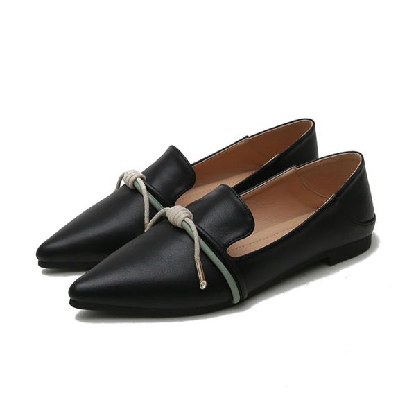 knot women loafers ladies leather shoes casual slip on shoes woman korean ladies comfort flats pointed toe flat loafers, Black
knot women loafers ladies leather shoes casual slip on shoes woman korean ladies comfort flats pointed toe flat loafers, Black