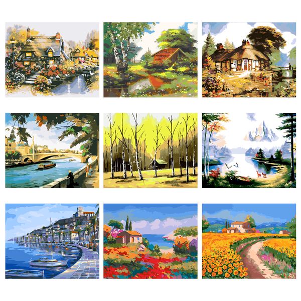 yijie diy painting by numbers countryside city scenery drawing on canvas handpainted painting art gift diy home decoration
yijie diy painting by numbers countryside city scenery drawing on canvas handpainted painting art gift diy home decoration