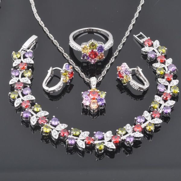 2020 new multicolor cubic zirconia women jewelry sets bridal silver color earrings rings bracelets pendant necklace qs0498
2020 new multicolor cubic zirconia women jewelry sets bridal silver color earrings rings bracelets pendant necklace qs0498