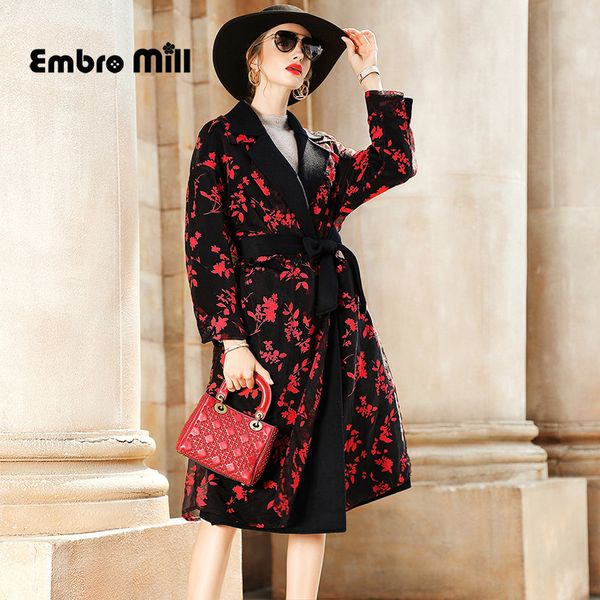 winter wool coat street style lapel long sleeve printing splice wool loose ab wear coat s, Black
winter wool coat street style lapel long sleeve printing splice wool loose ab wear coat s, Black