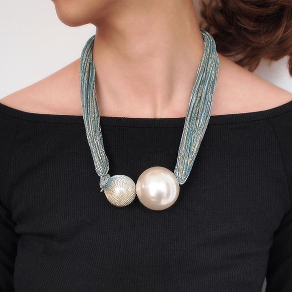 pendant necklaces large simulated pearl choker necklace for women handmade chunky big ball female jewelry, Silver
pendant necklaces large simulated pearl choker necklace for women handmade chunky big ball female jewelry, Silver