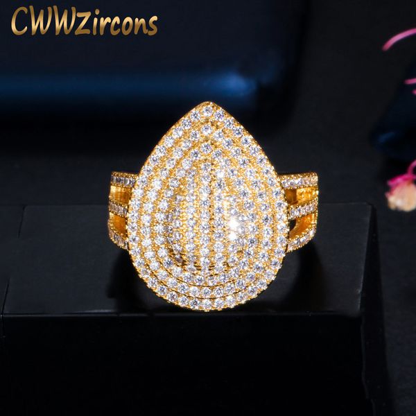 cwwzircons adjustable big pear drop micro pave cubic zirconia stone gold color wedding party rings jewelry for women r158, Golden;silver
cwwzircons adjustable big pear drop micro pave cubic zirconia stone gold color wedding party rings jewelry for women r158, Golden;silver
