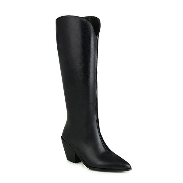 boots 2021 winter autumn knee high for women heel pointed toe party dress casual shoes woman large size 41 42 43, Black
boots 2021 winter autumn knee high for women heel pointed toe party dress casual shoes woman large size 41 42 43, Black