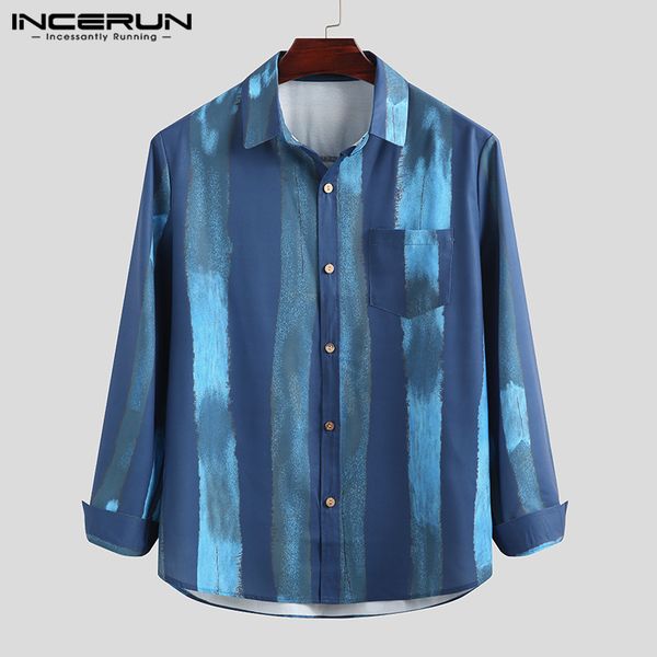 incerun men striped shirts fashion long sleeve lapel camisa 2020 men autumn pockets blusas loose buttons shirt streetwear s-3xl, White;black
incerun men striped shirts fashion long sleeve lapel camisa 2020 men autumn pockets blusas loose buttons shirt streetwear s-3xl, White;black