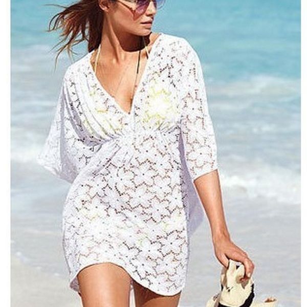 pareo beach dress embroidery bikini summer sling strapless beachwear women lace beach robe loose 2020 bathing suit cover ups, White;black
pareo beach dress embroidery bikini summer sling strapless beachwear women lace beach robe loose 2020 bathing suit cover ups, White;black