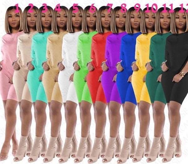 women two piece outfits casual round neck solid color slim short sleeve t shirt shorts leggings fashion summer beach sports suits d71403, Gray 
women two piece outfits casual round neck solid color slim short sleeve t shirt shorts leggings fashion summer beach sports suits d71403, Gray