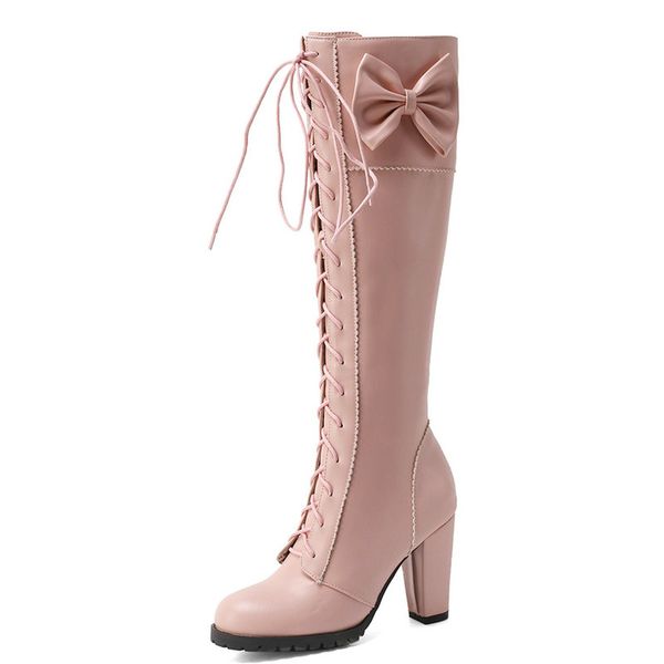 coolulu lolita boots women knee high boots kawaii winter shoes lace up bow tie lang block high heels knee, Black
coolulu lolita boots women knee high boots kawaii winter shoes lace up bow tie lang block high heels knee, Black